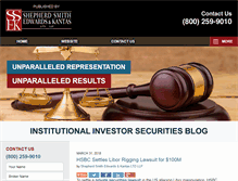 Tablet Screenshot of institutionalinvestorsecuritiesblog.com